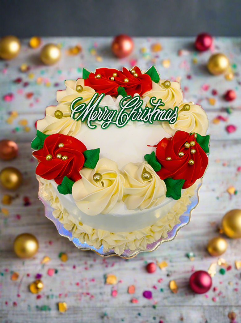 Christmas Rosette Cake