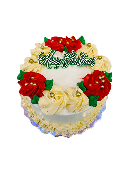 Christmas Rosette Cake