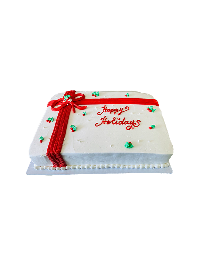 Happy Holidays Gift Cake