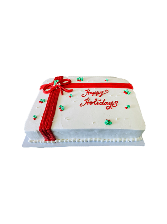 Happy Holidays Gift Cake