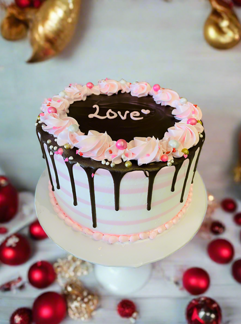 Pink Valentine Cake
