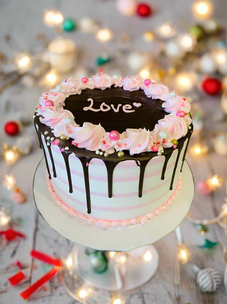 Pink Valentine Cake