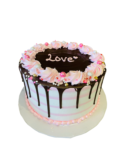 Pink Valentine Cake