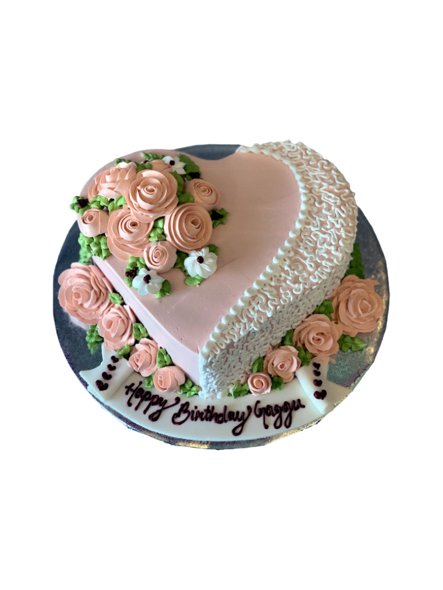 Gagan Heart Birthday Cake