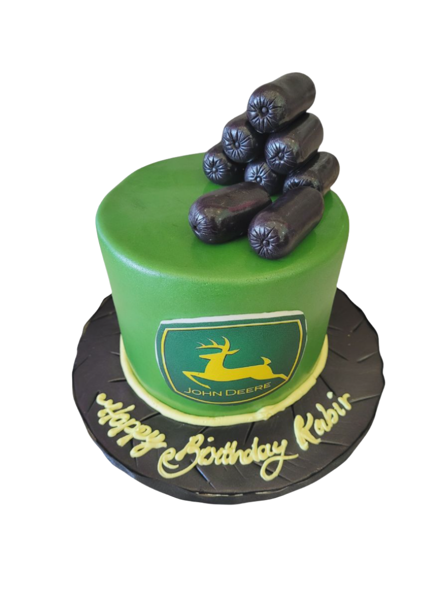 John Deere Fondant Birthday Cake