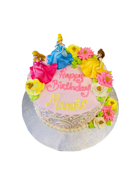 Disney Princess Cream Cake