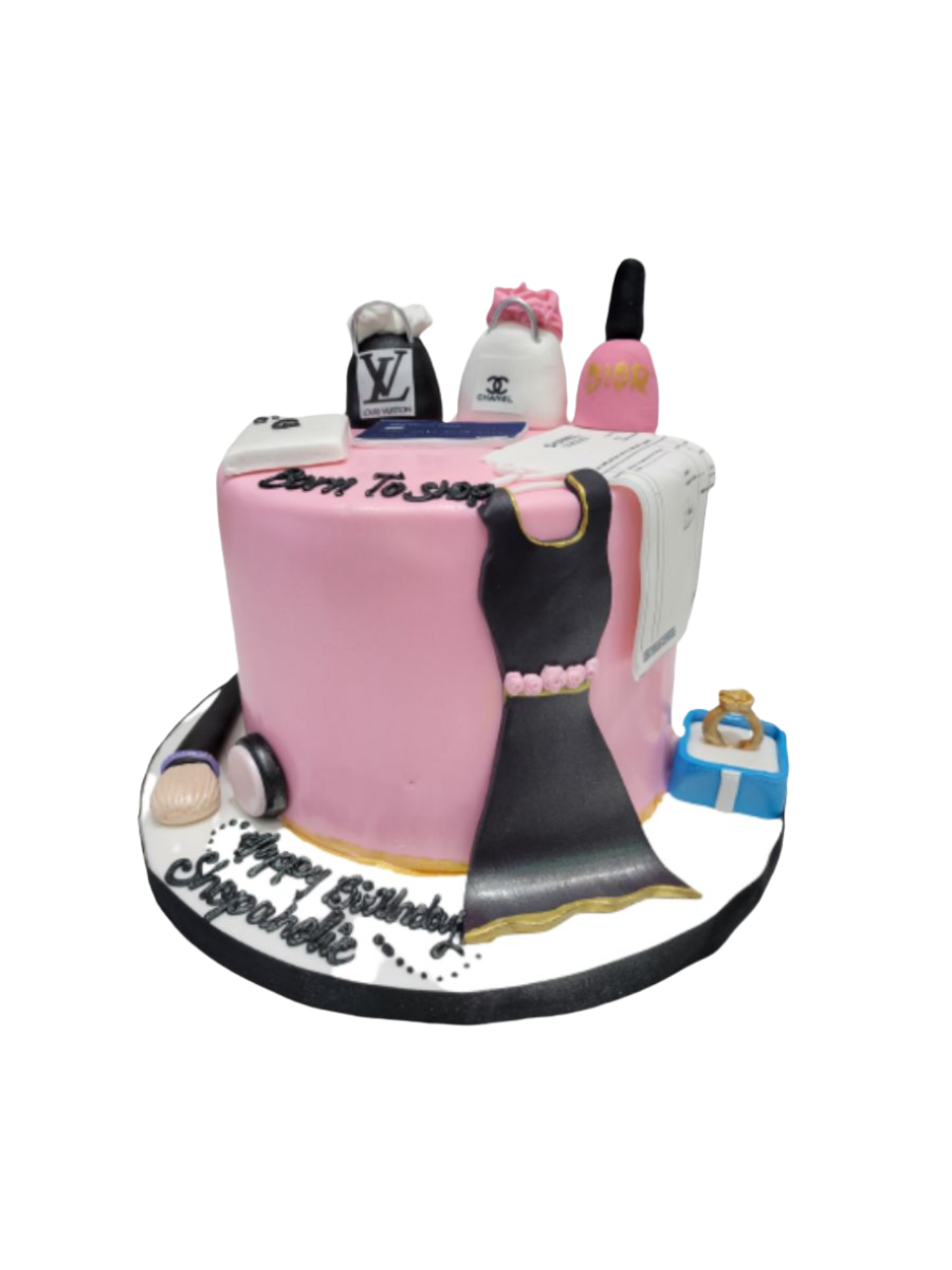 Born To Shop Fondant Cake