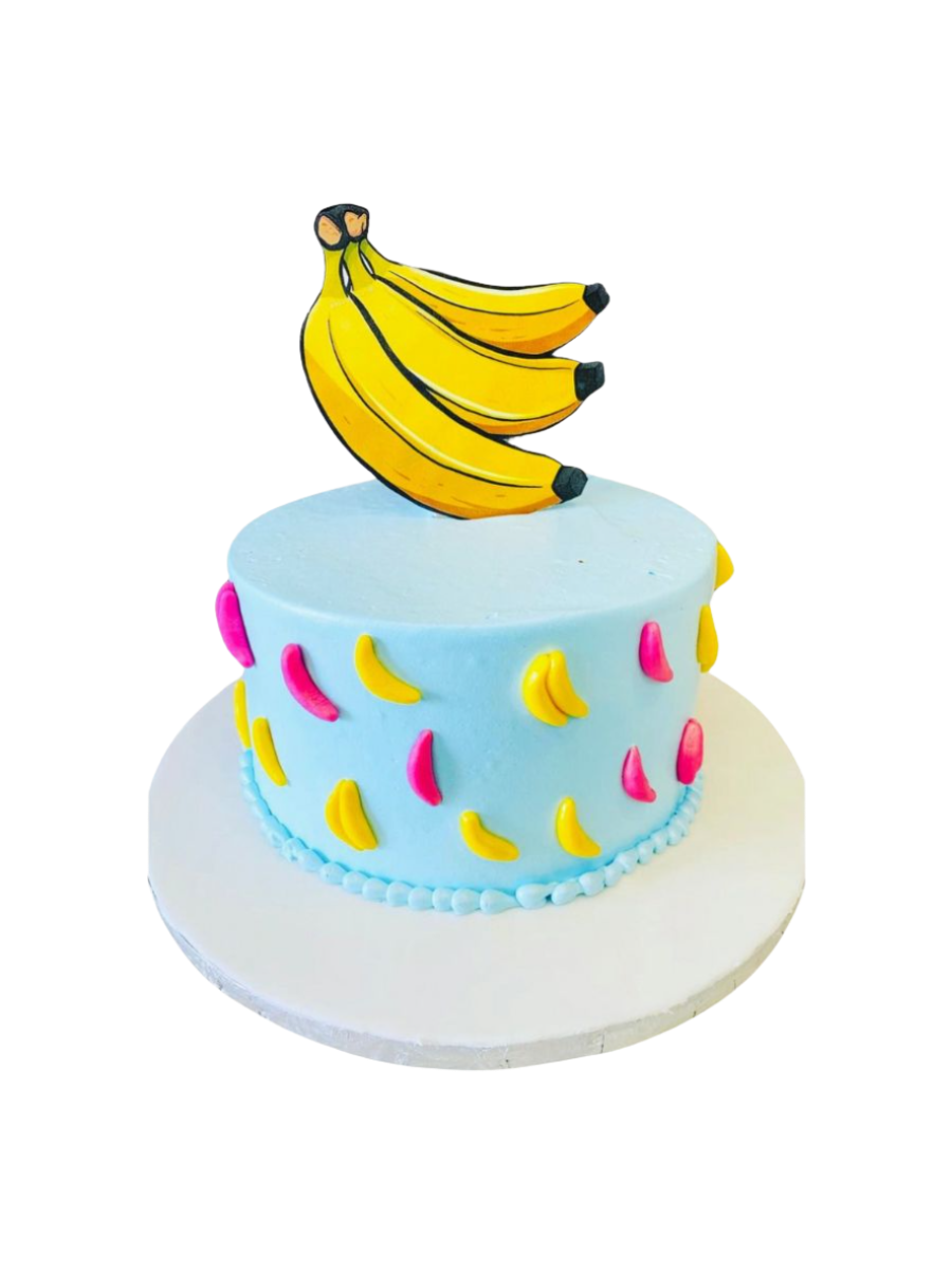 Banana Cream Birthday Cake