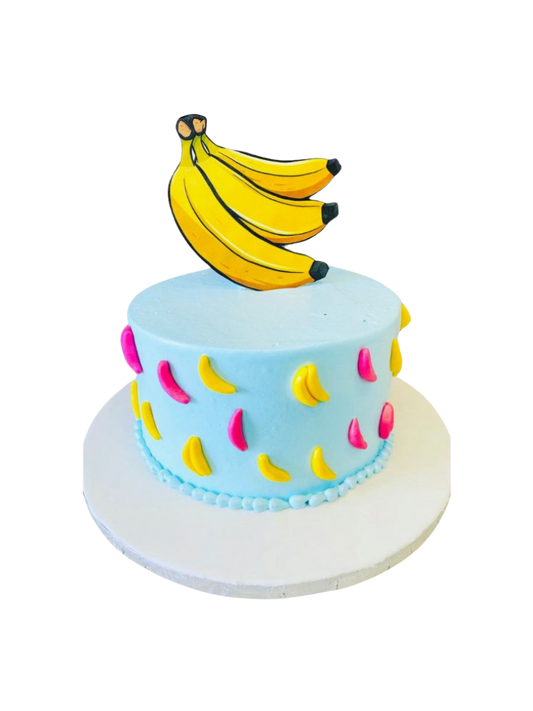 Banana Cream Birthday Cake