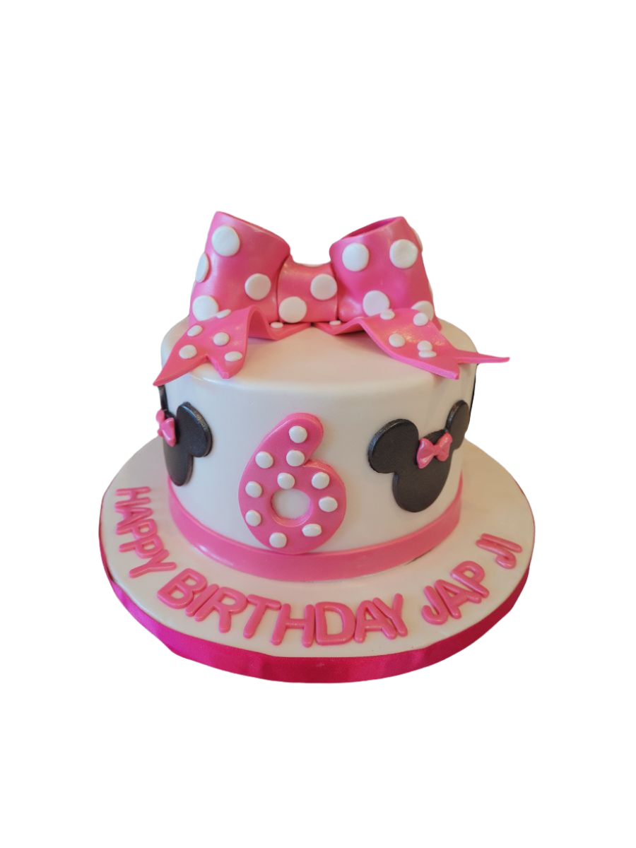 Japji Minnie Fondant Birthday Cake