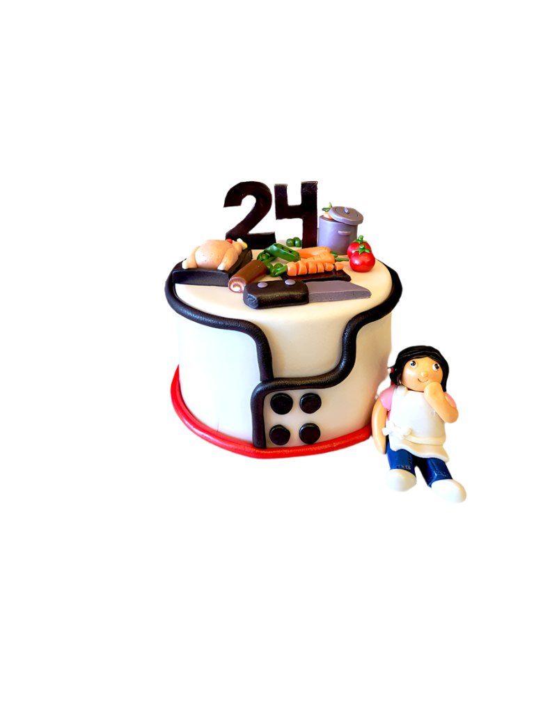 Chef Fondant Birthday Cake