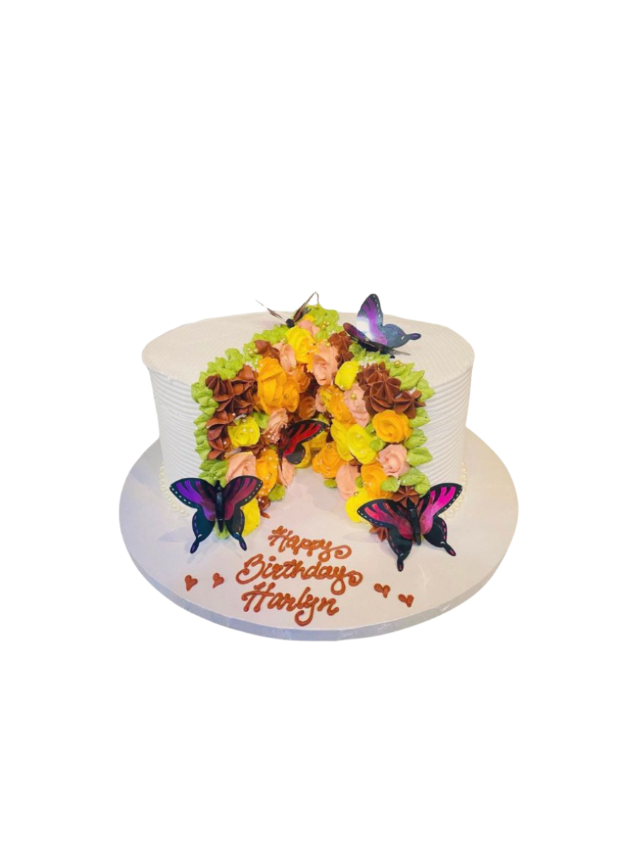 Split Flower Cake