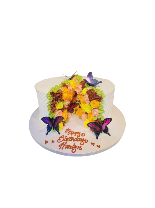 Split Flower Cake