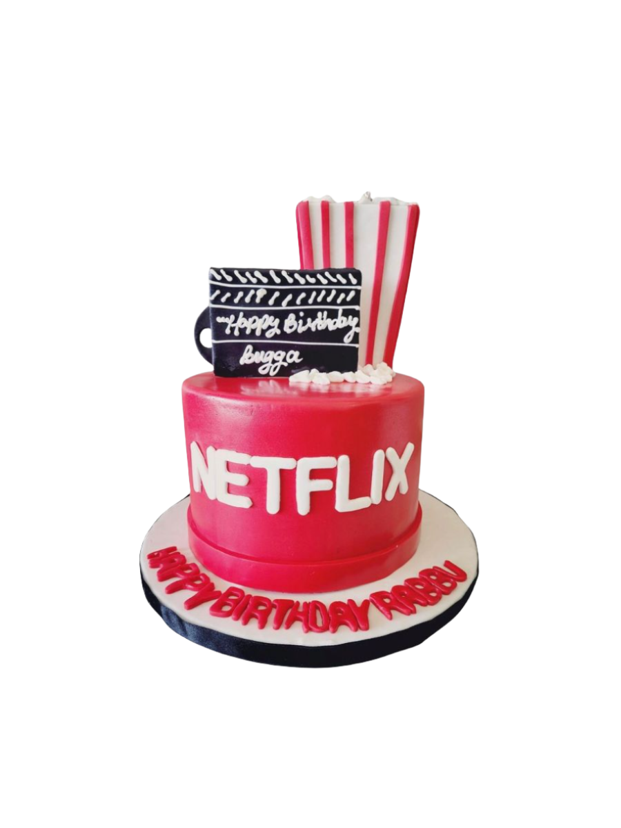 Rabbu Netflix Fondant Birthday Cake