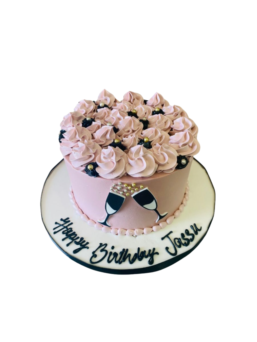 Wine Glass Birthday Cake