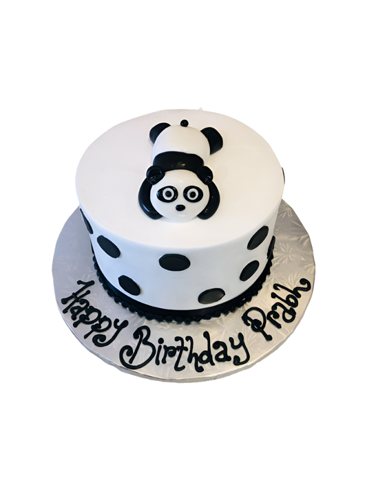 Prabh Panda Fondant Cake