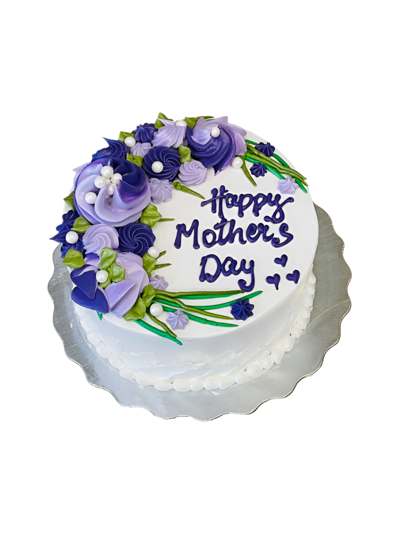 Purple Flower Mother's Day Cake