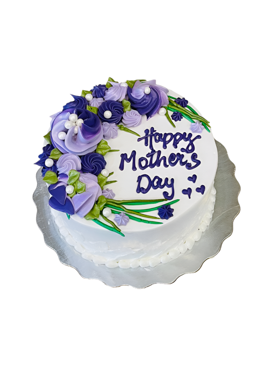 Purple Flower Mother's Day Cake