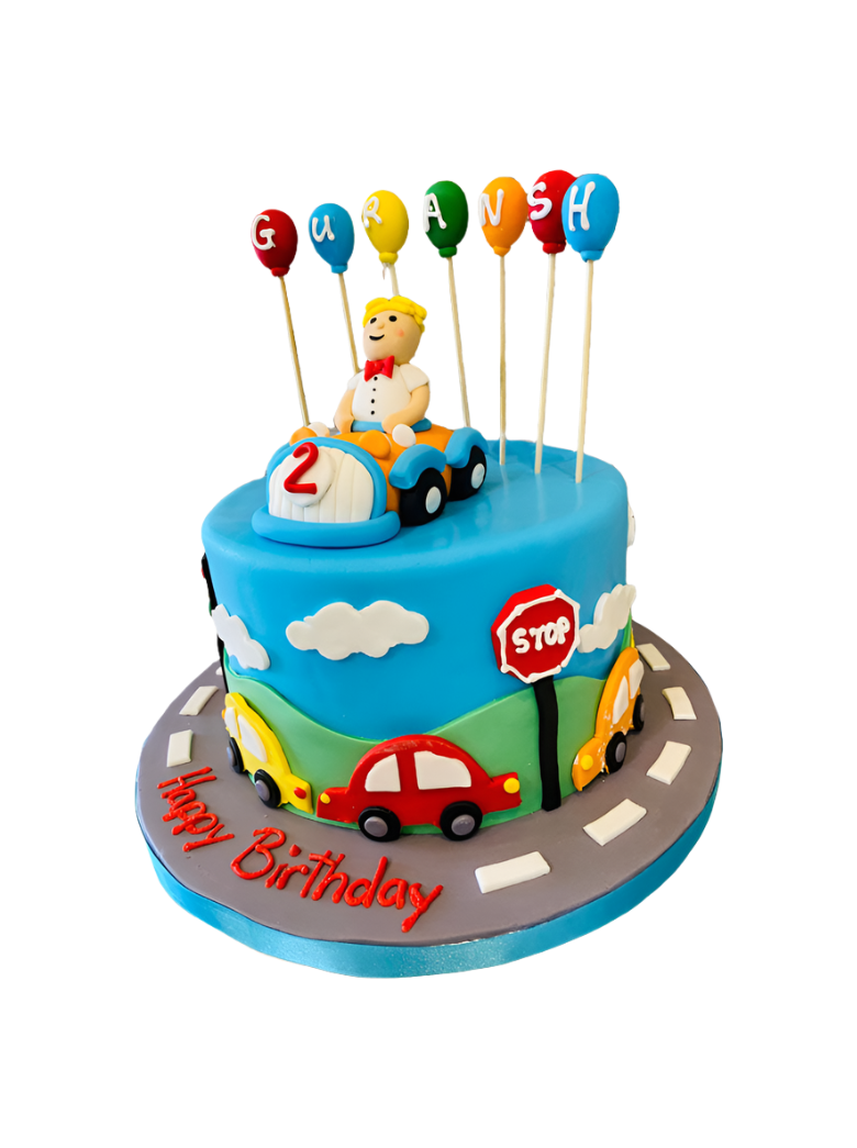 Car Fondant Birthday Cake