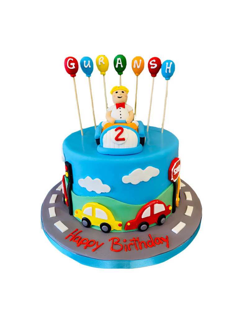 Car Fondant Birthday Cake