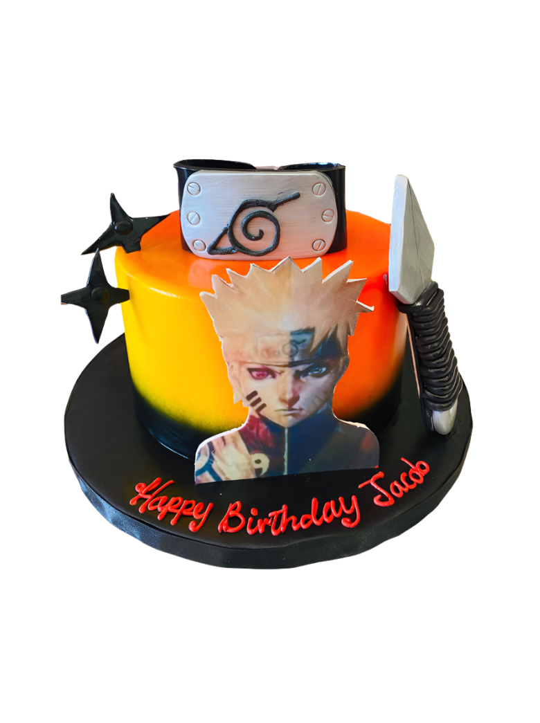 Naruto Fondant Birthday Cake