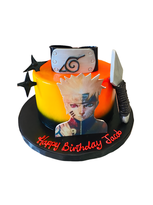 Naruto Fondant Birthday Cake