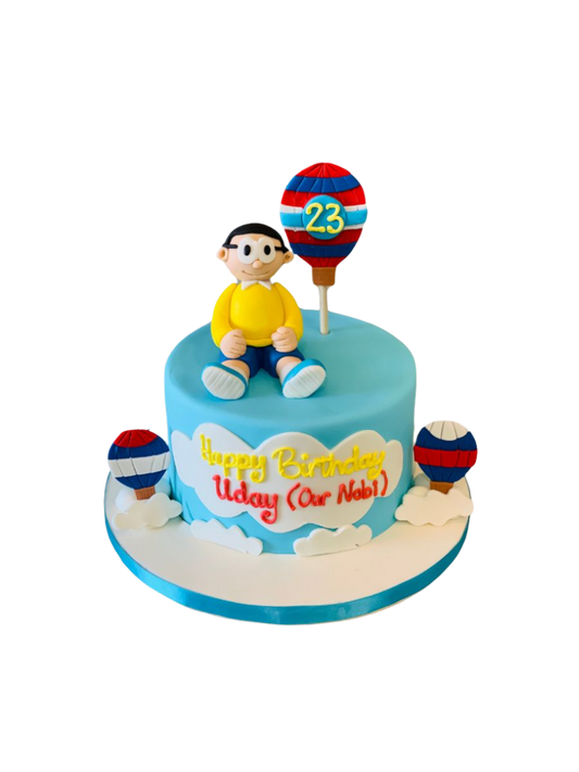 Nobita Fondant Cake
