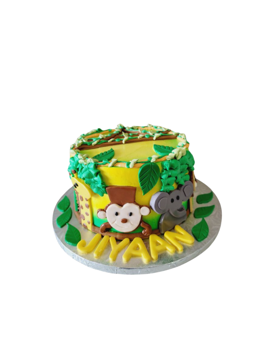 Jungle Fondant Cake