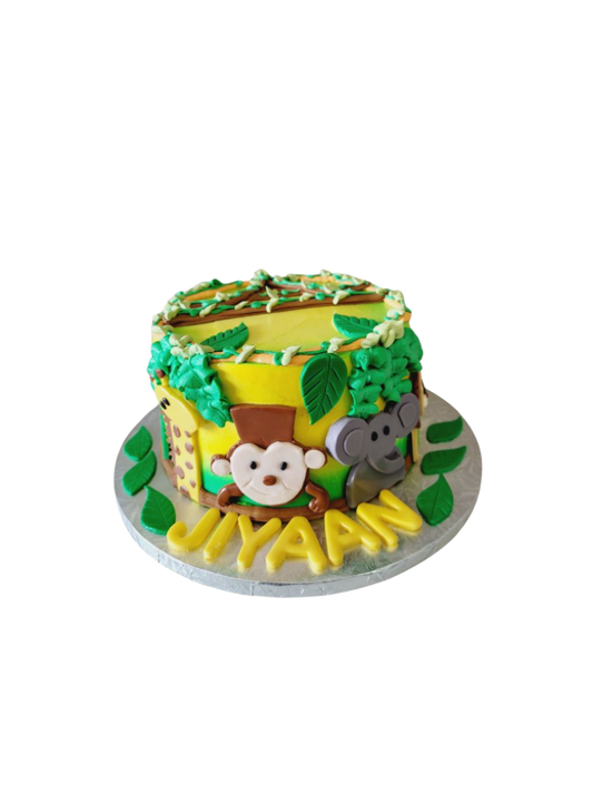 Jungle Fondant Cake