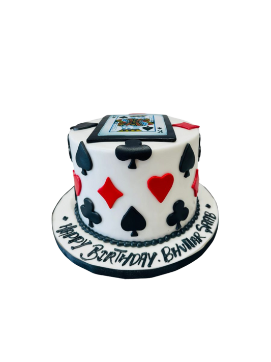 King Card Fondant Cake