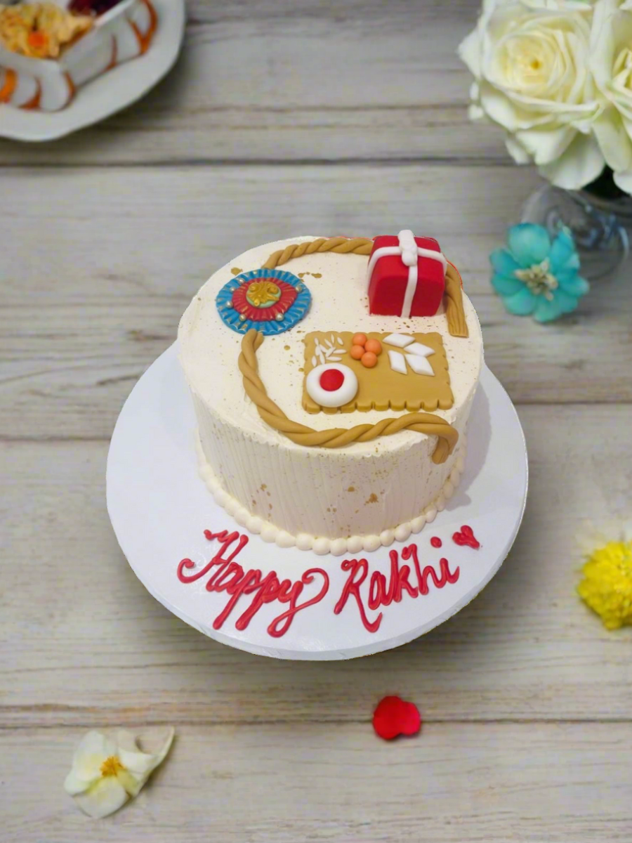 Rakhi Theme Cream Cake