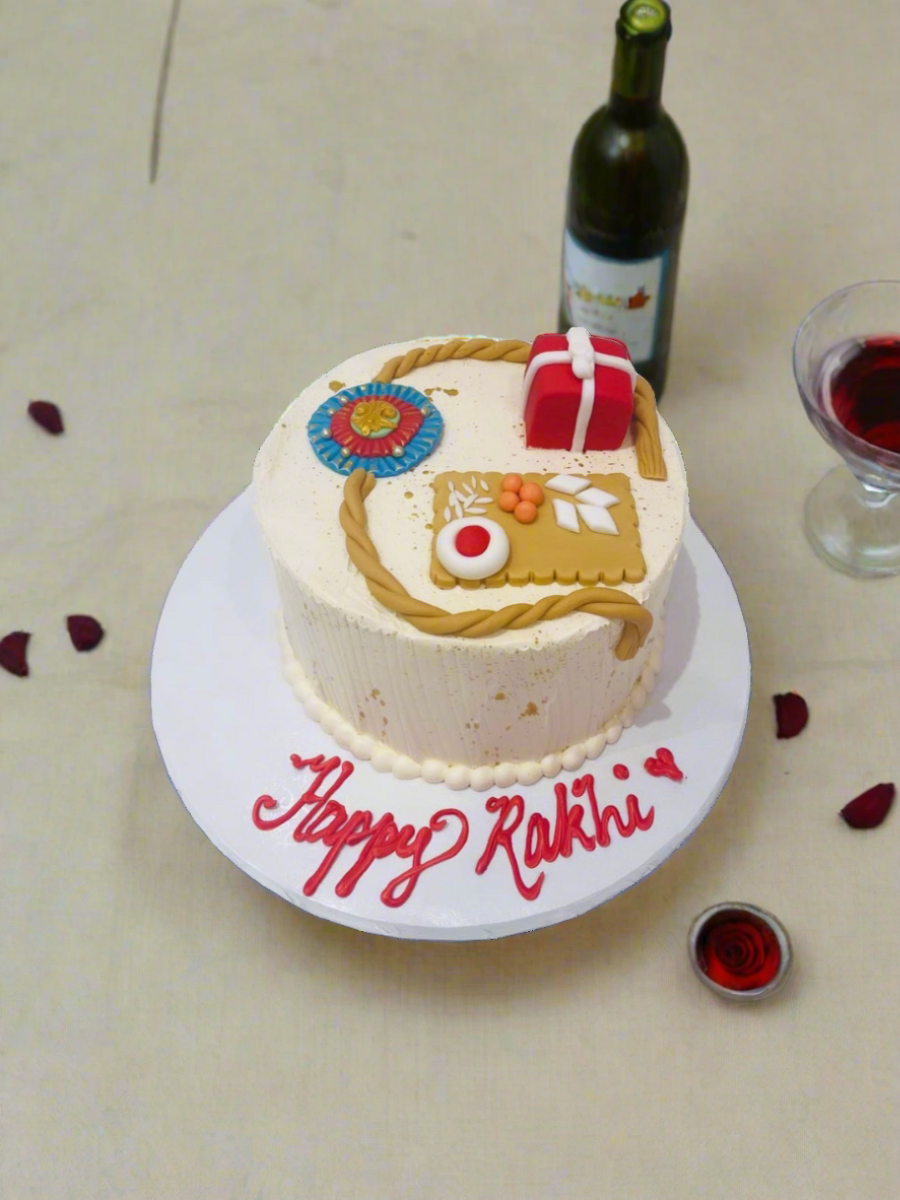 Rakhi Theme Cream Cake