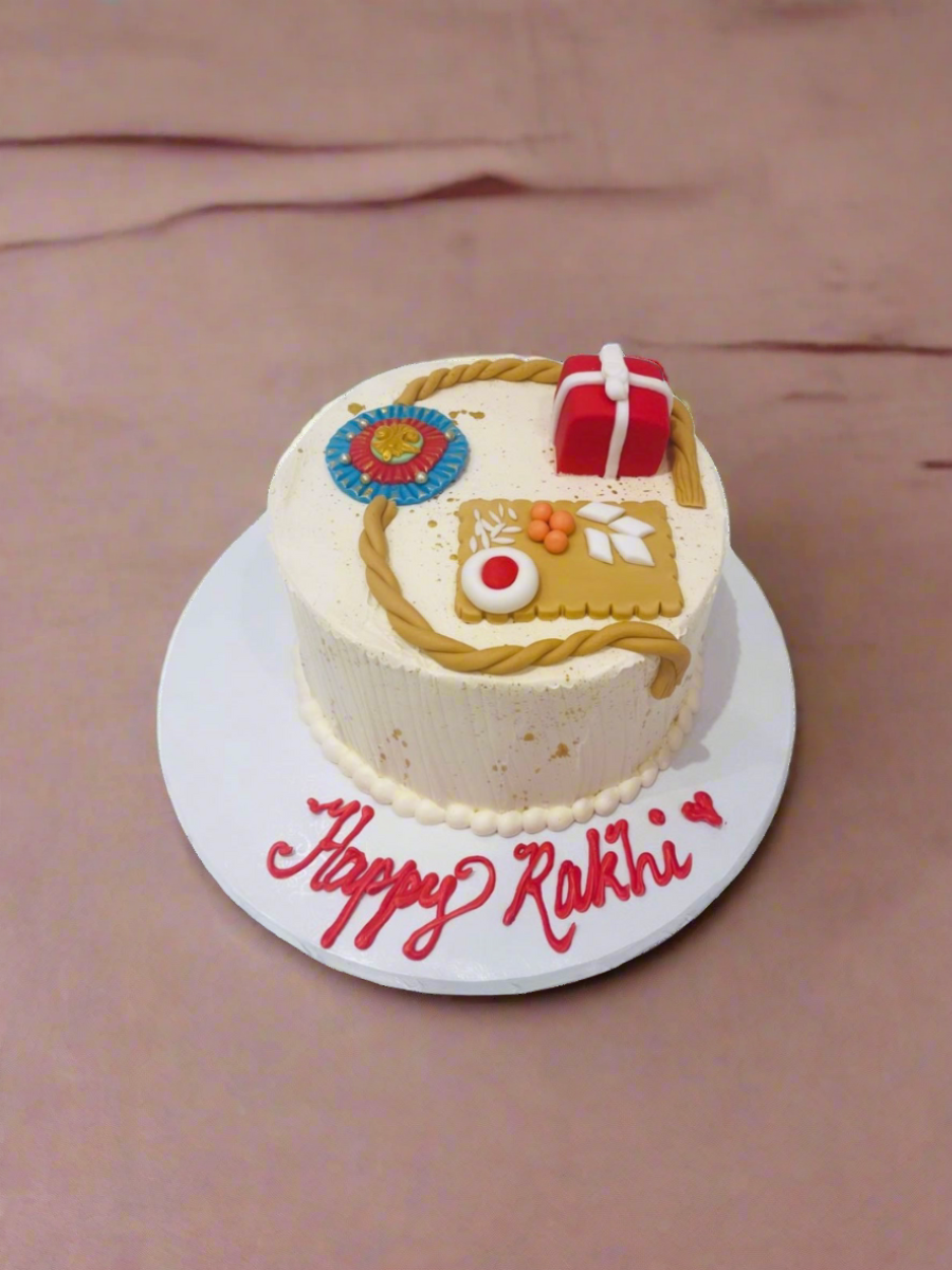 Rakhi Theme Cream Cake