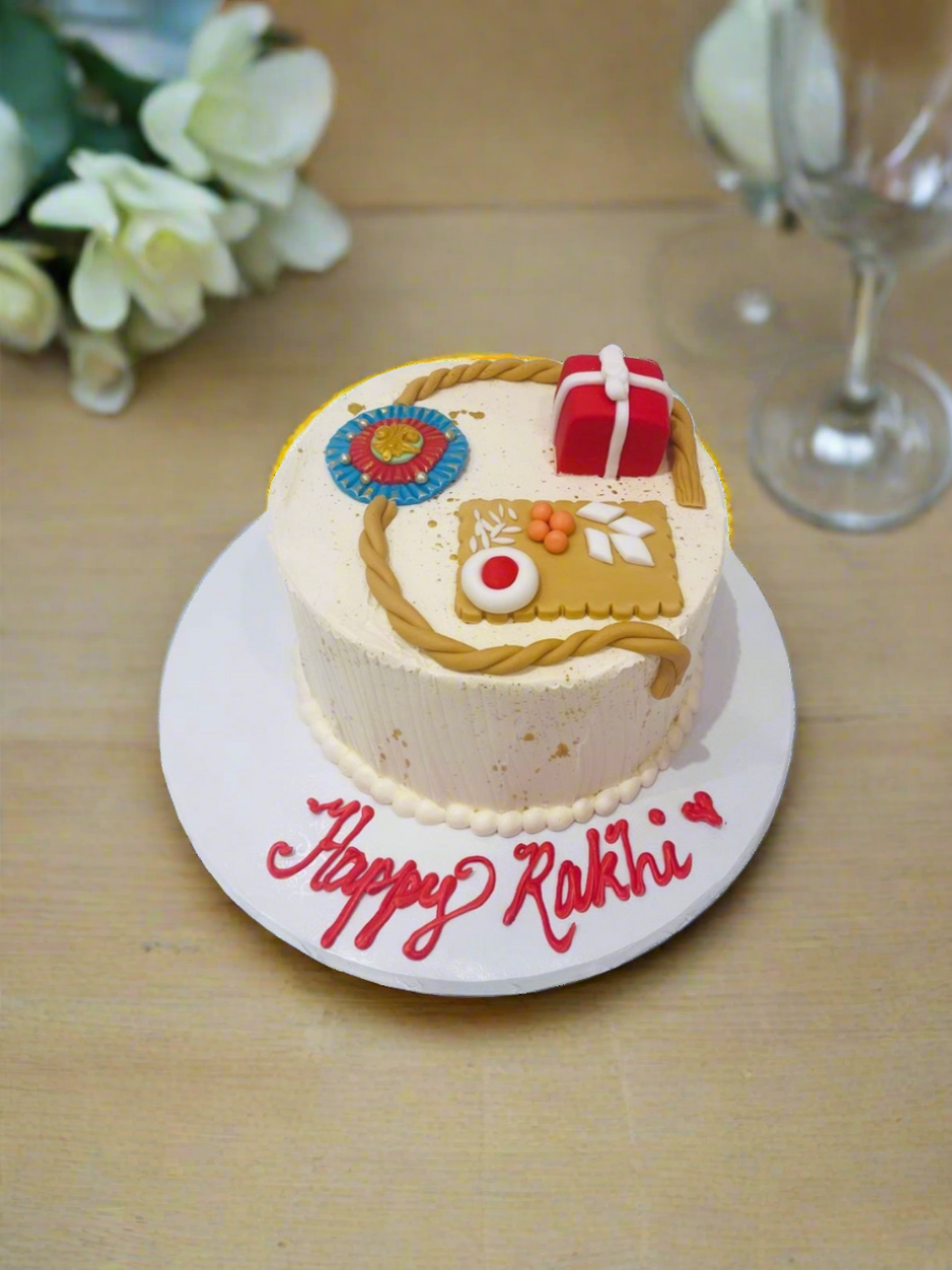 Rakhi Theme Cream Cake