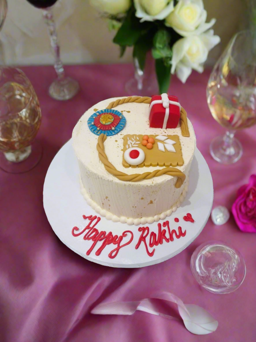 Rakhi Theme Cream Cake