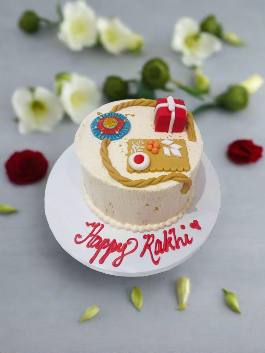 Rakhi Theme Cream Cake