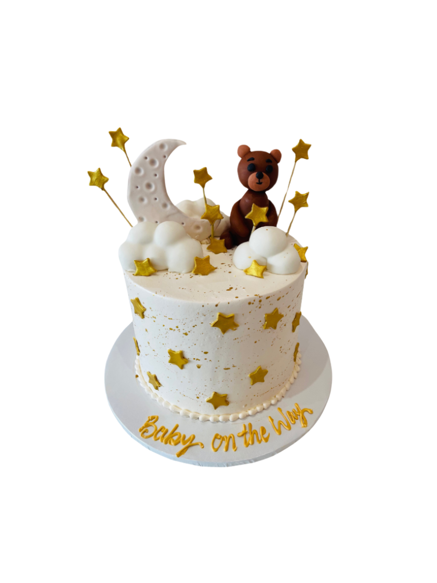 Bear, Moon & Stars Theme Cake