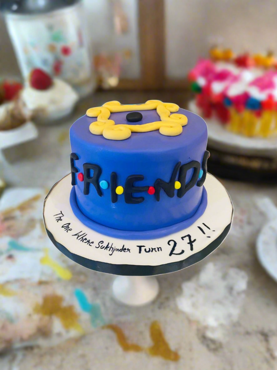 Friends Fondant Birthday Cake