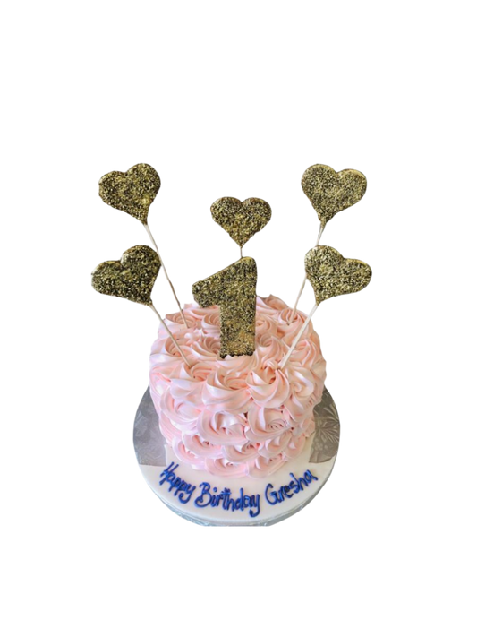Gresha Rosette Smash Cake