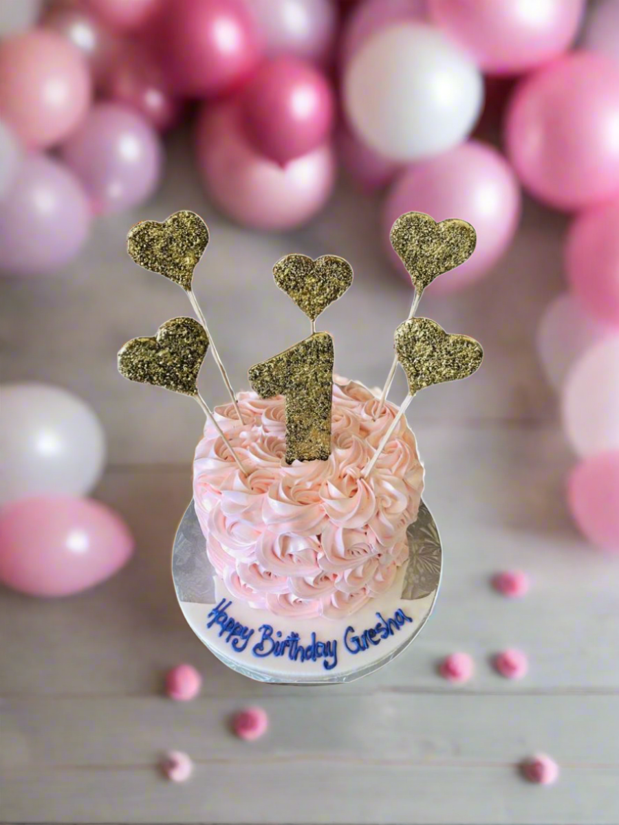 Gresha Rosette Smash Cake