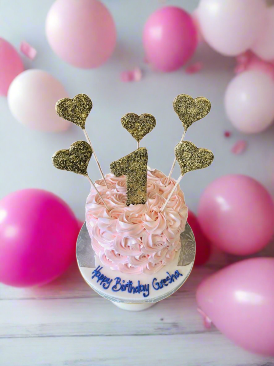 Gresha Rosette Smash Cake