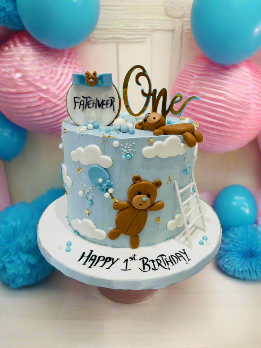 Fatehveer Teddy Cream Cake
