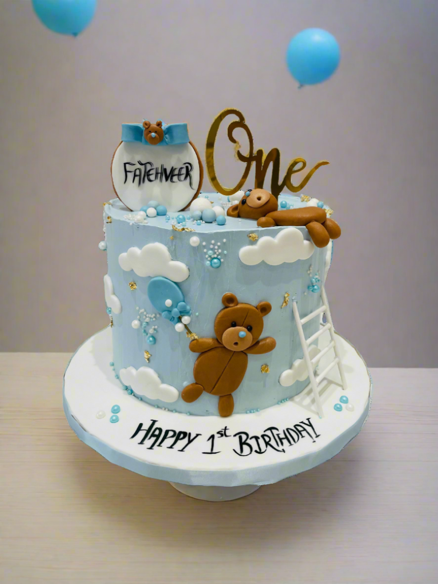 Fatehveer Teddy Cream Cake