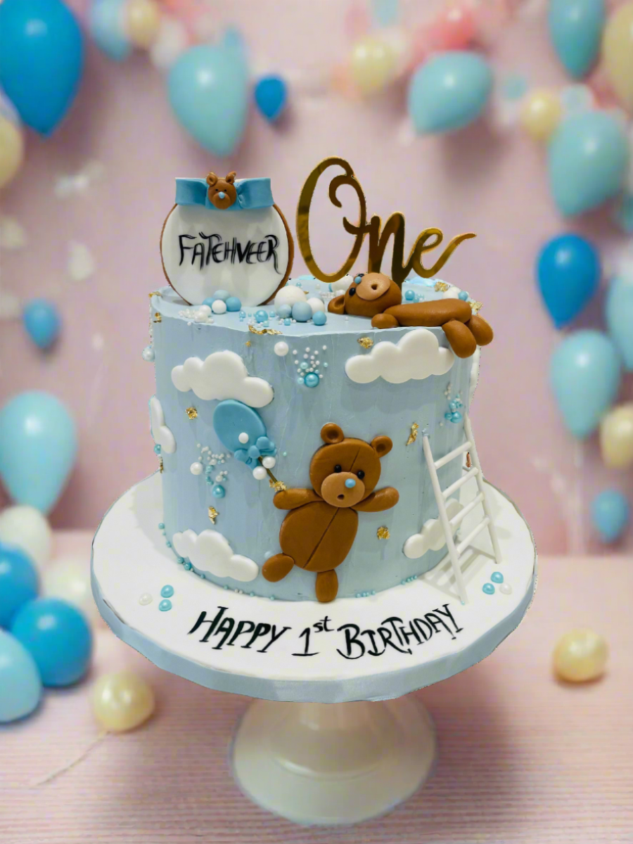 Fatehveer Teddy Cream Cake