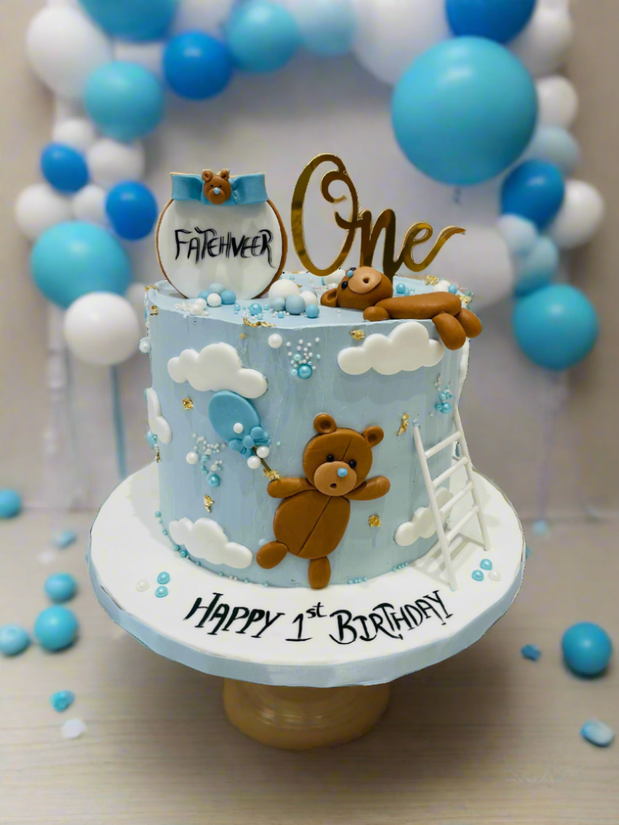Fatehveer Teddy Cream Cake