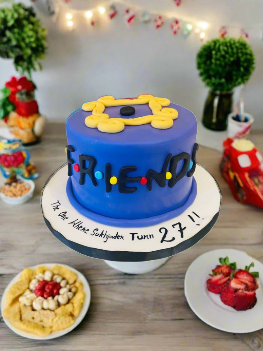 Friends Fondant Birthday Cake