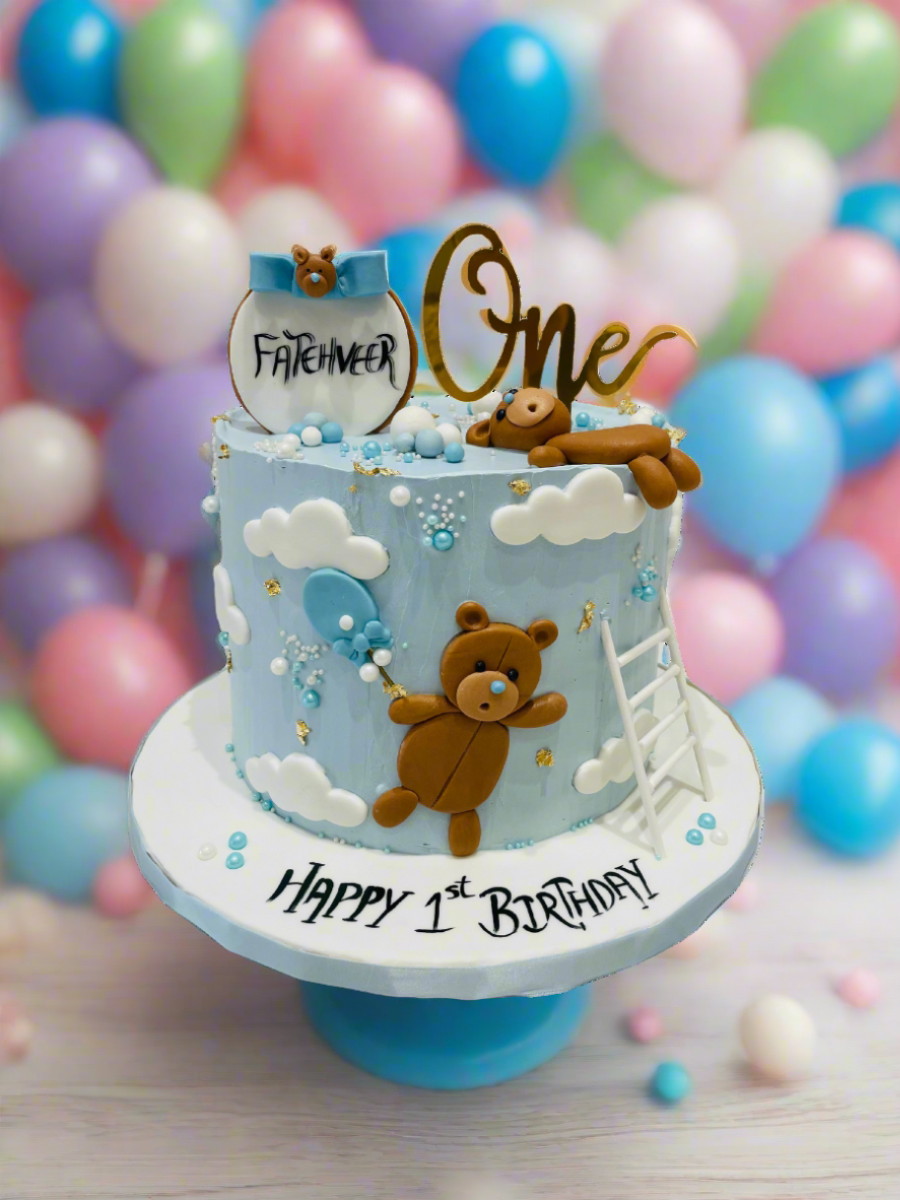Fatehveer Teddy Cream Cake