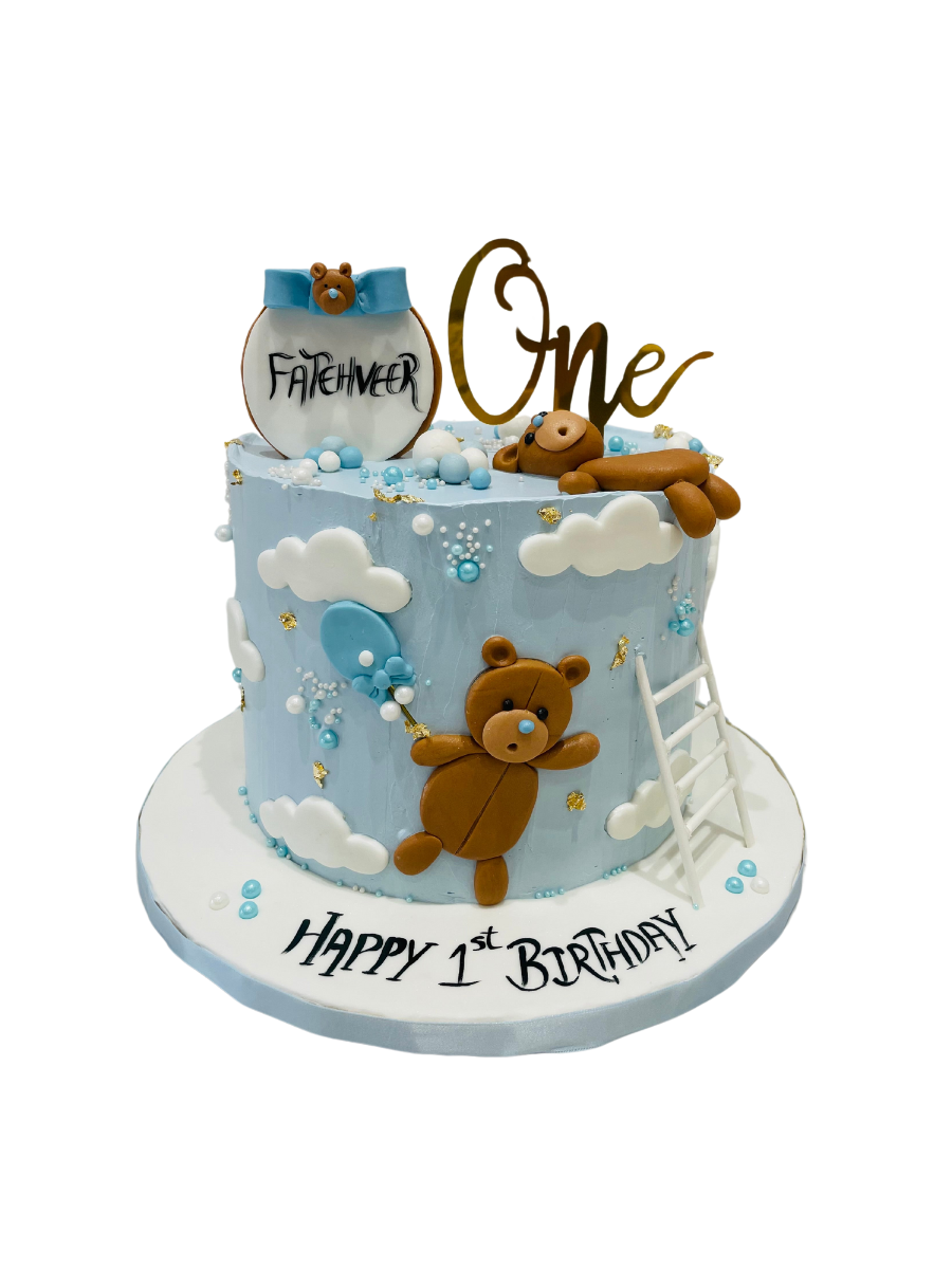 Fatehveer Teddy Cream Cake