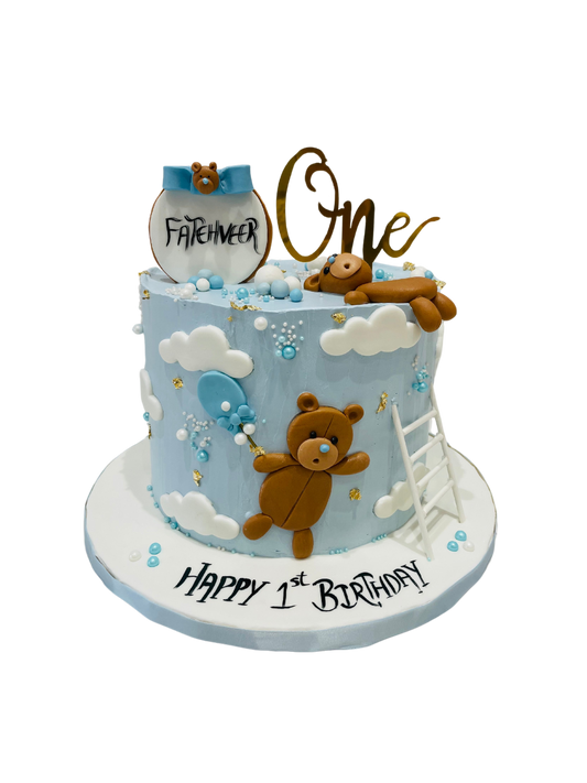 Fatehveer Teddy Cream Cake