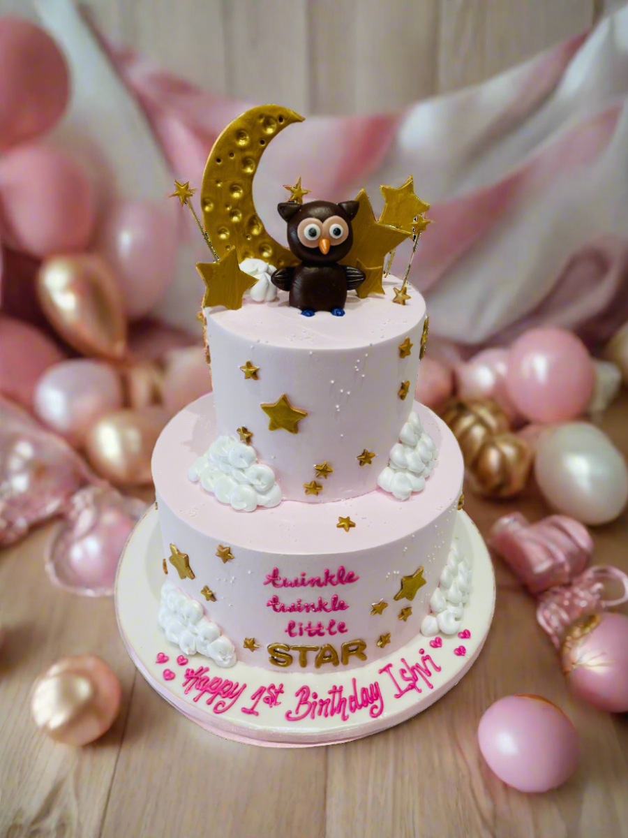 Ishvi Owl Cream Cake
